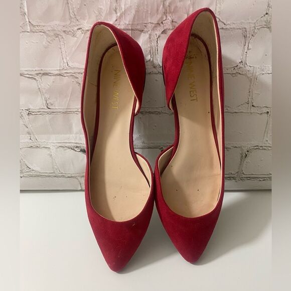 Red Suede Flats - Picture 9 of 9